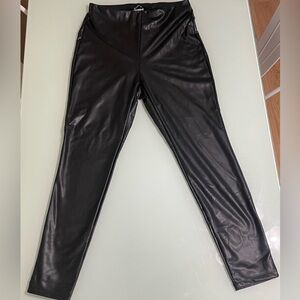 Express Black Faux Leather Leggings